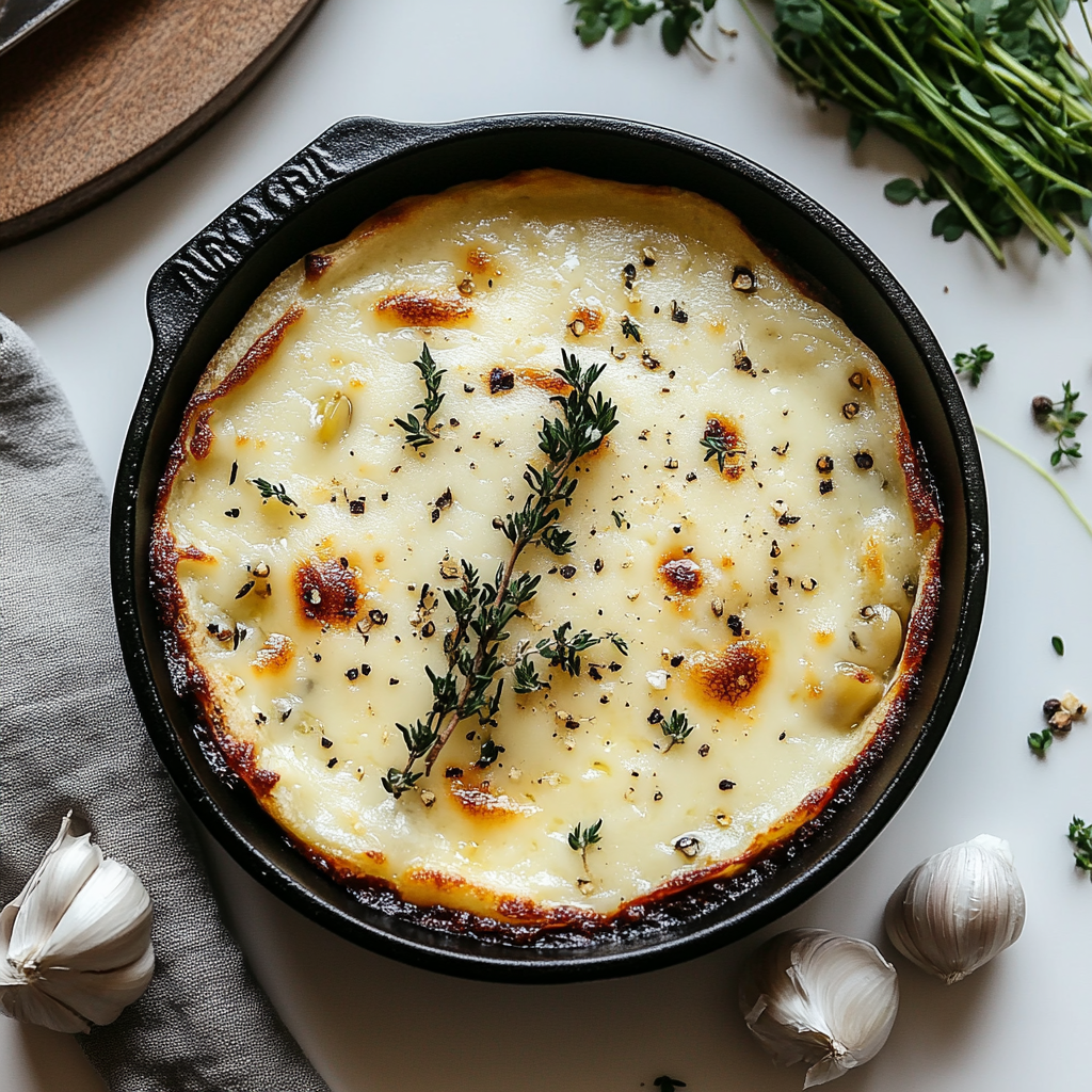 Recipe preparation for Country French Garlic Soup