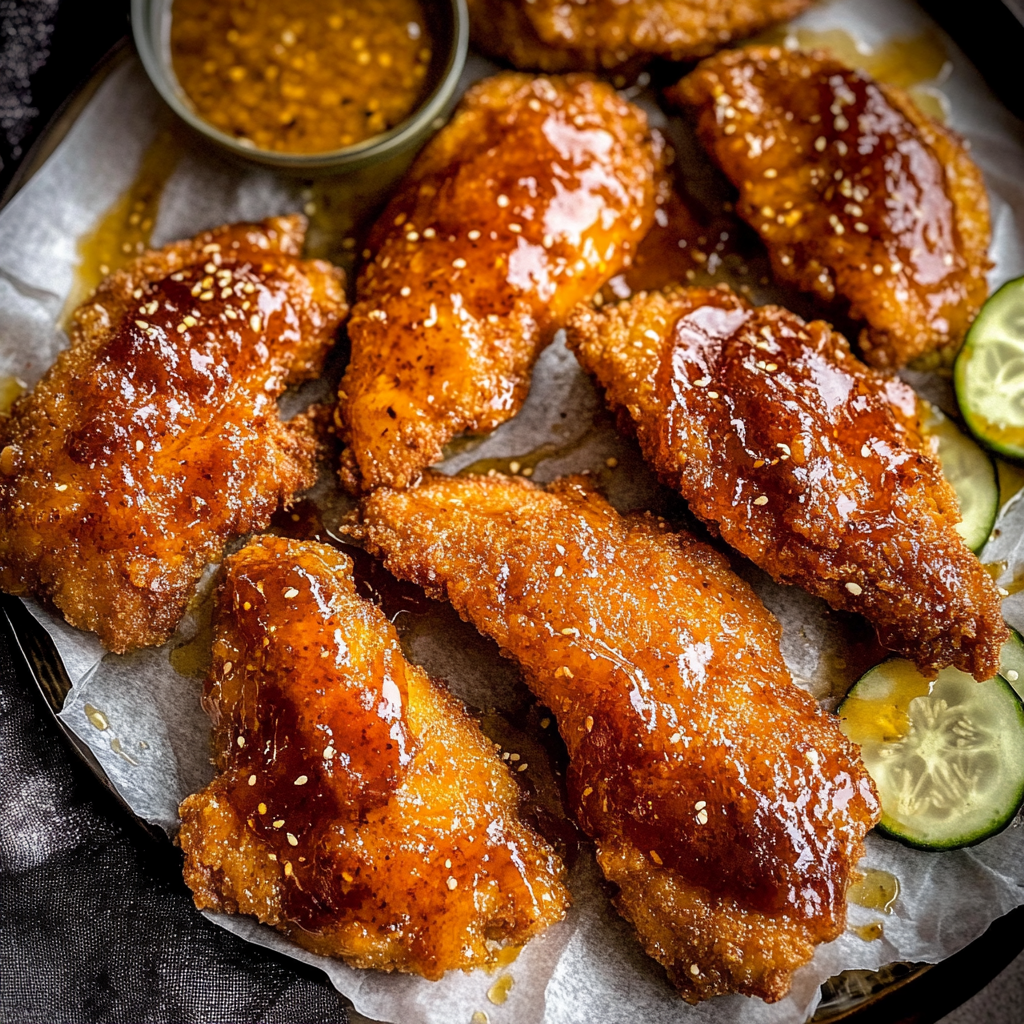 Recipe preparation for Hot Honey Chicken