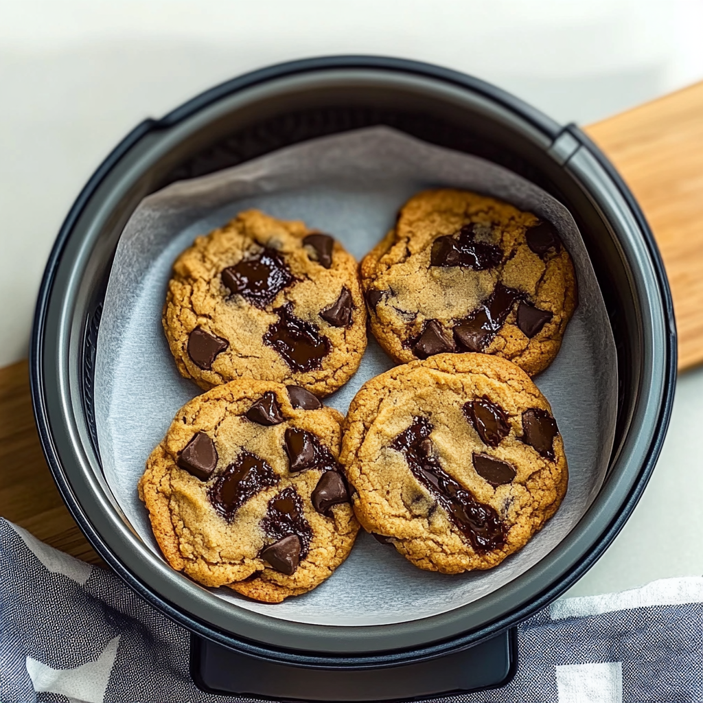 Recipe preparation for Air Fryer Chocolate Chip Cookies