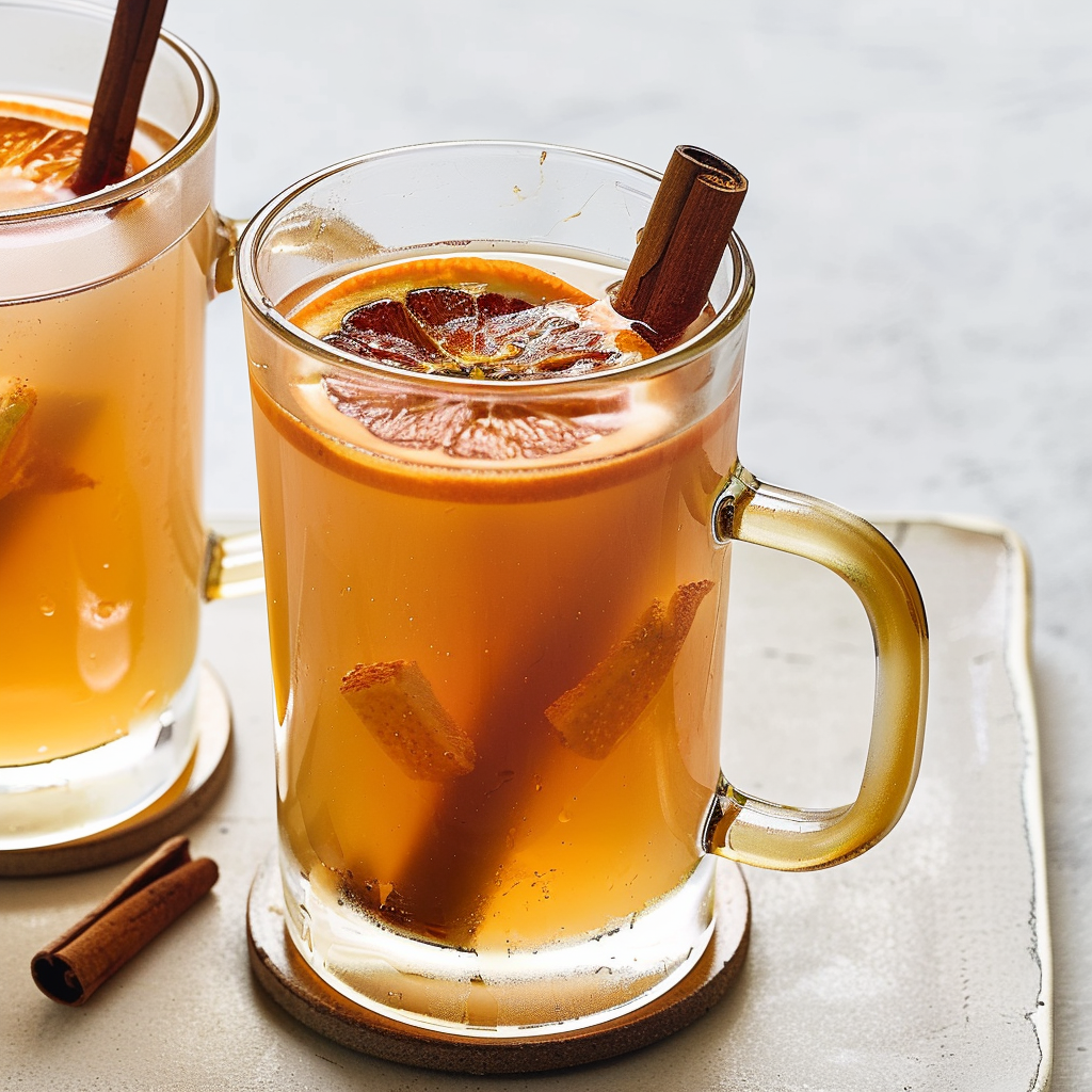 Recipe preparation for Slow Cooker Mulled Cider with Orange Slices