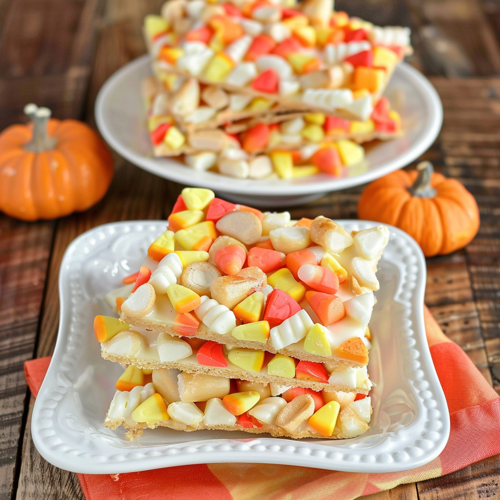 Recipe preparation for Candy Corn Bark