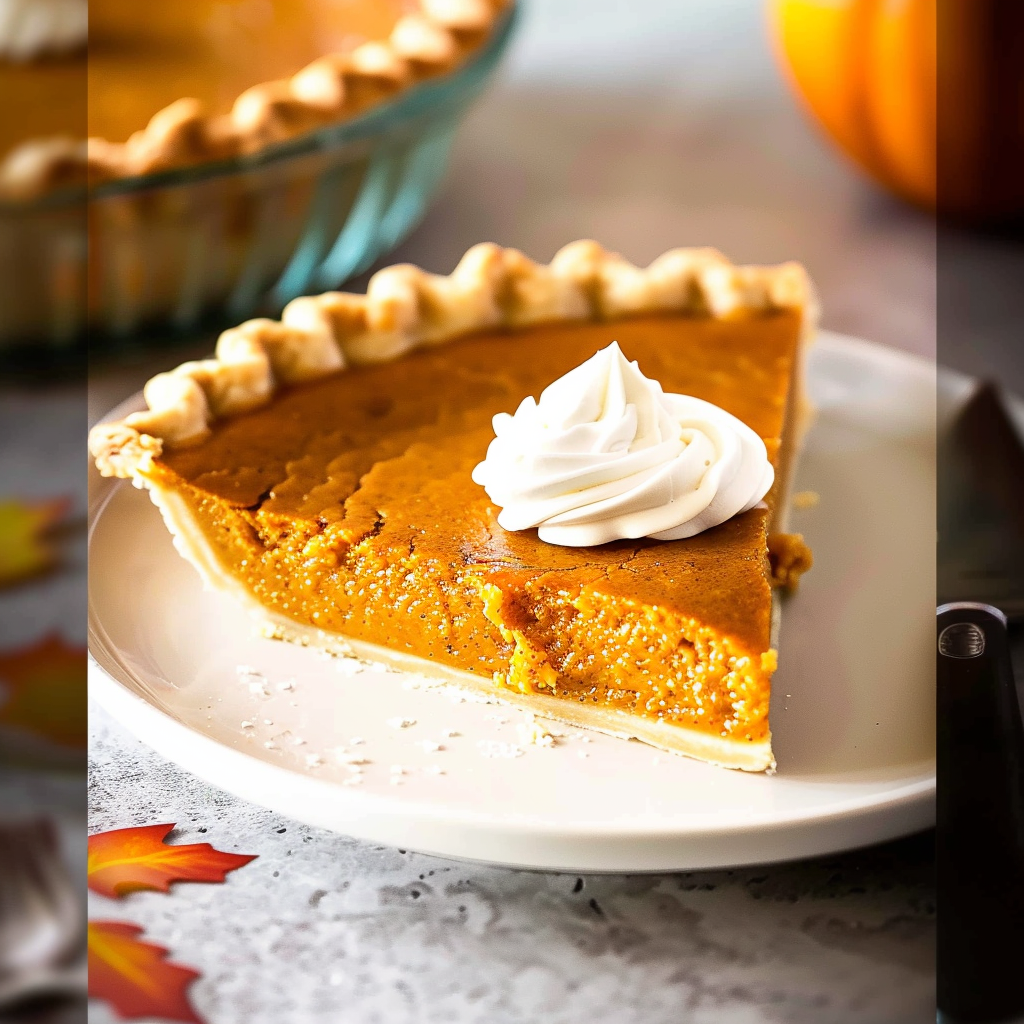 Recipe preparation for Pumpkin Pie