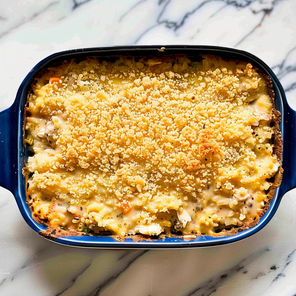 Recipe preparation for Mamaw’s Chicken and Rice Casserole