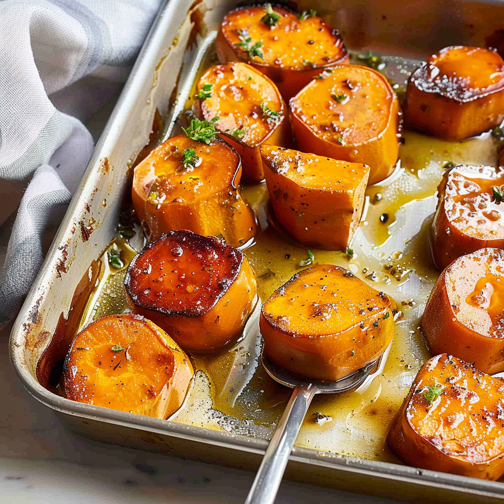 Recipe preparation for Melting Sweet Potatoes