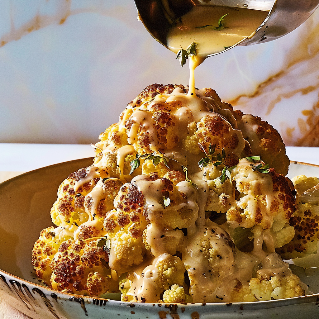 Recipe preparation for Thanksgiving Cauliflower