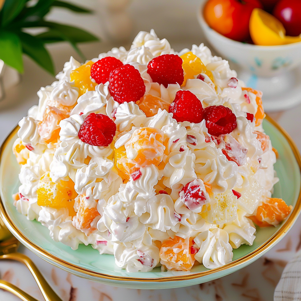 Recipe preparation for Ambrosia Salad