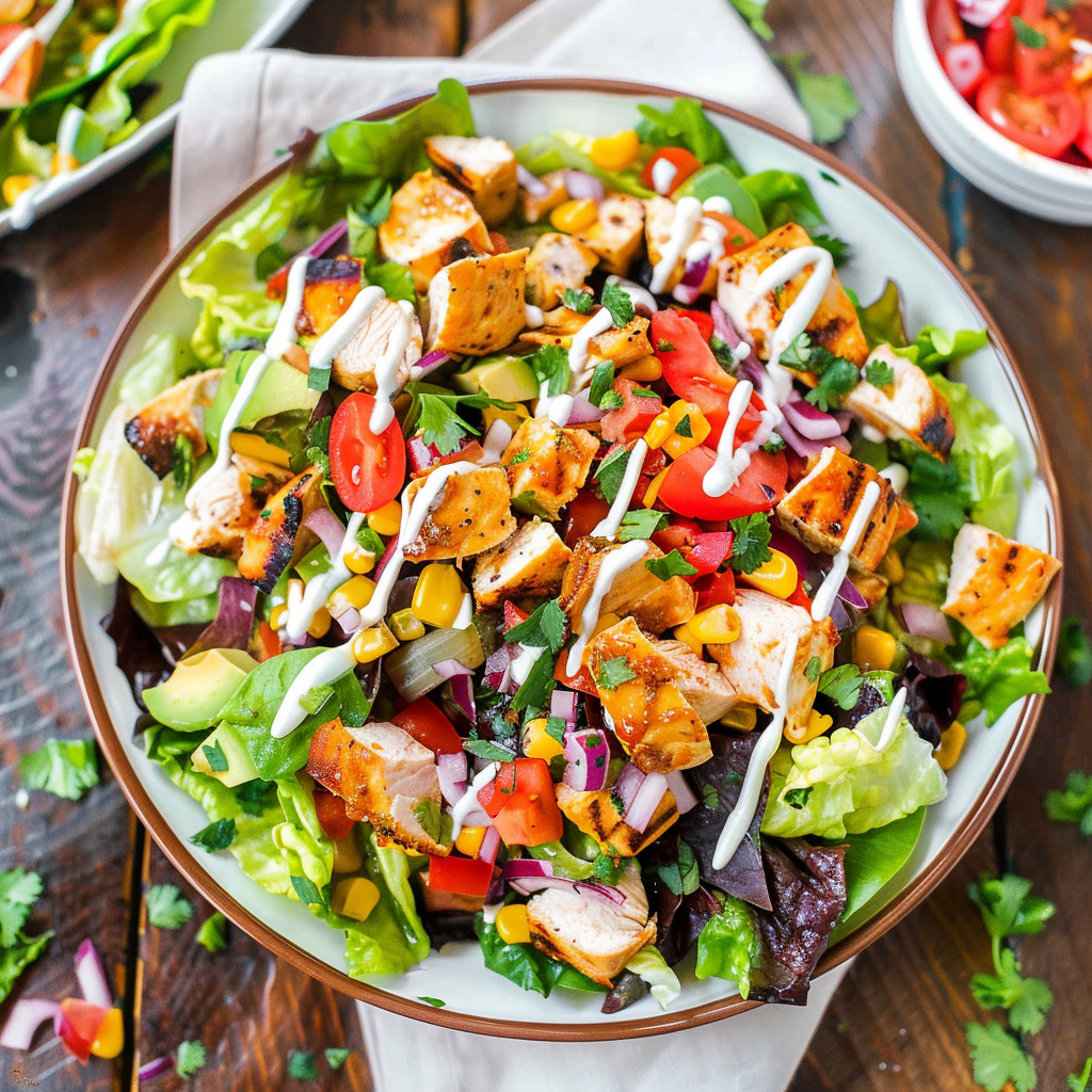 Recipe preparation for BBQ Chicken Salad