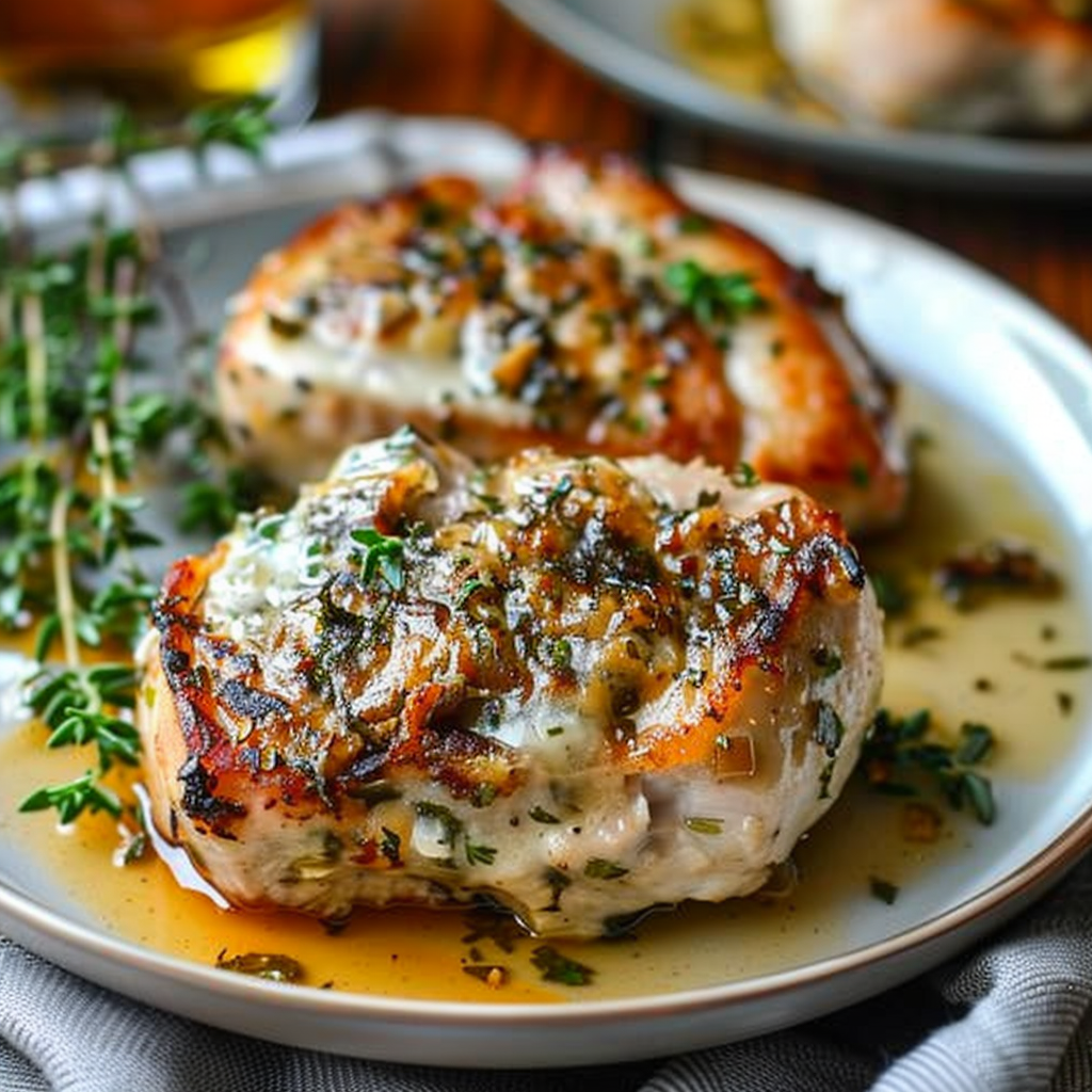 Recipe preparation for Stuffed Pork Chops