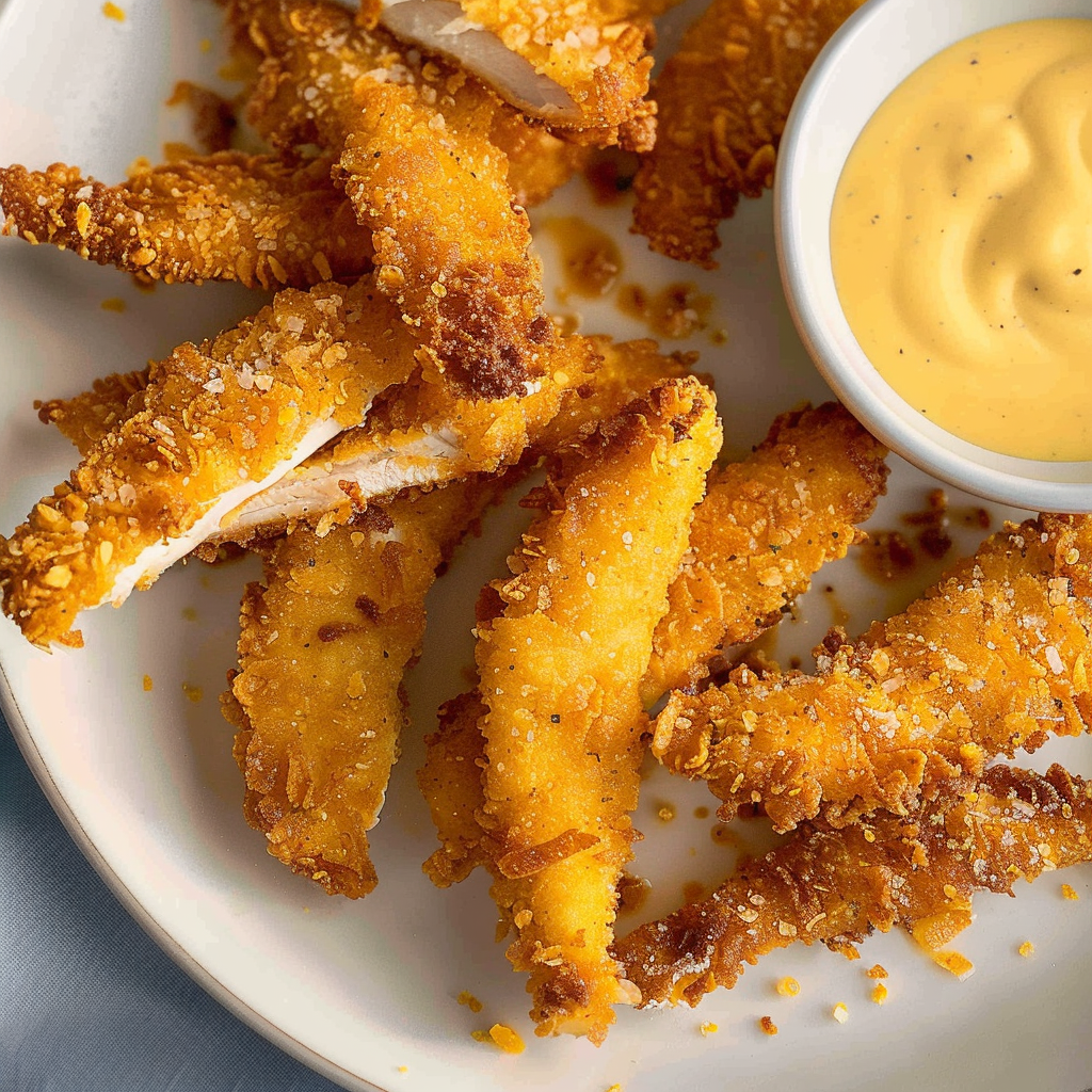 Recipe preparation for Easy Baked Chicken Tenders