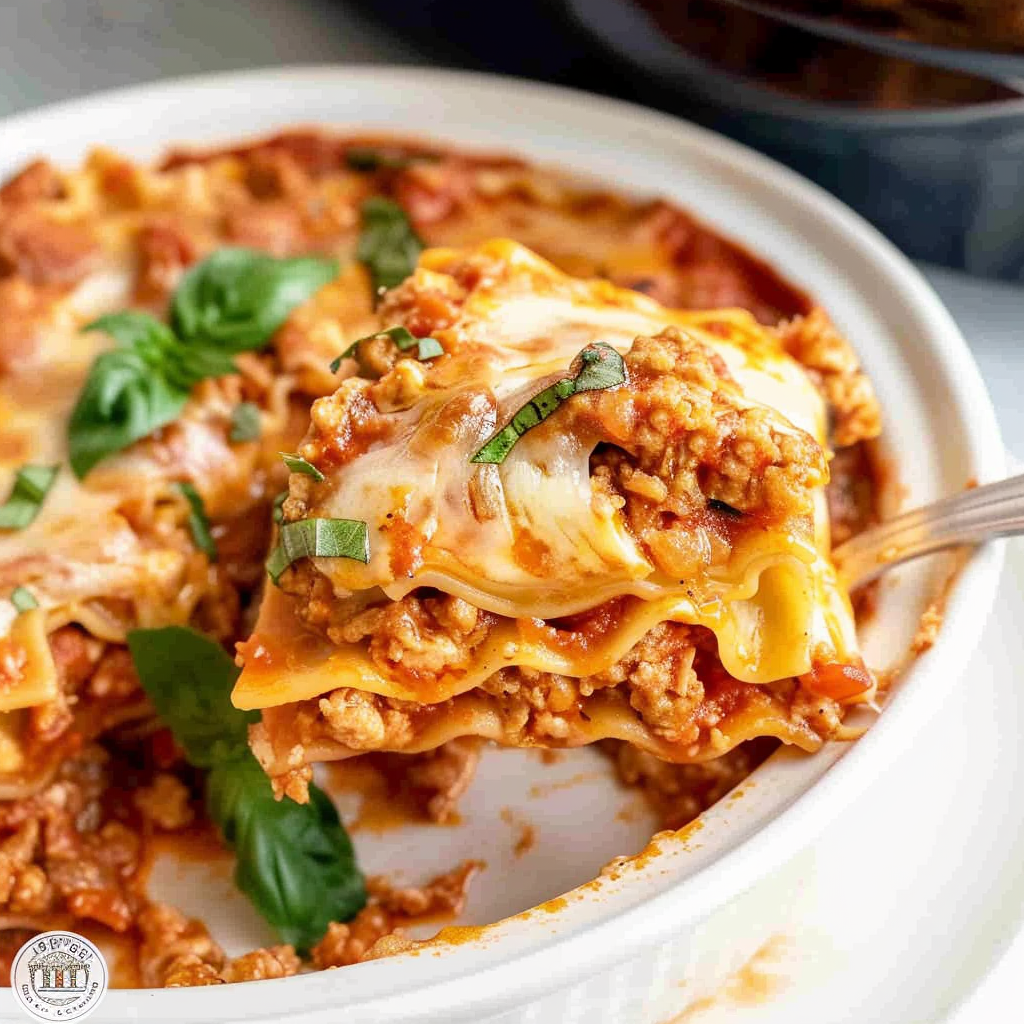 Recipe preparation for Crockpot Lasagna