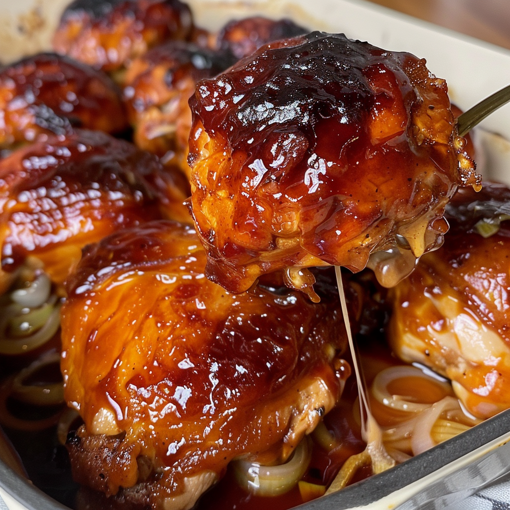 Recipe preparation for Sticky BBQ Chicken Bake