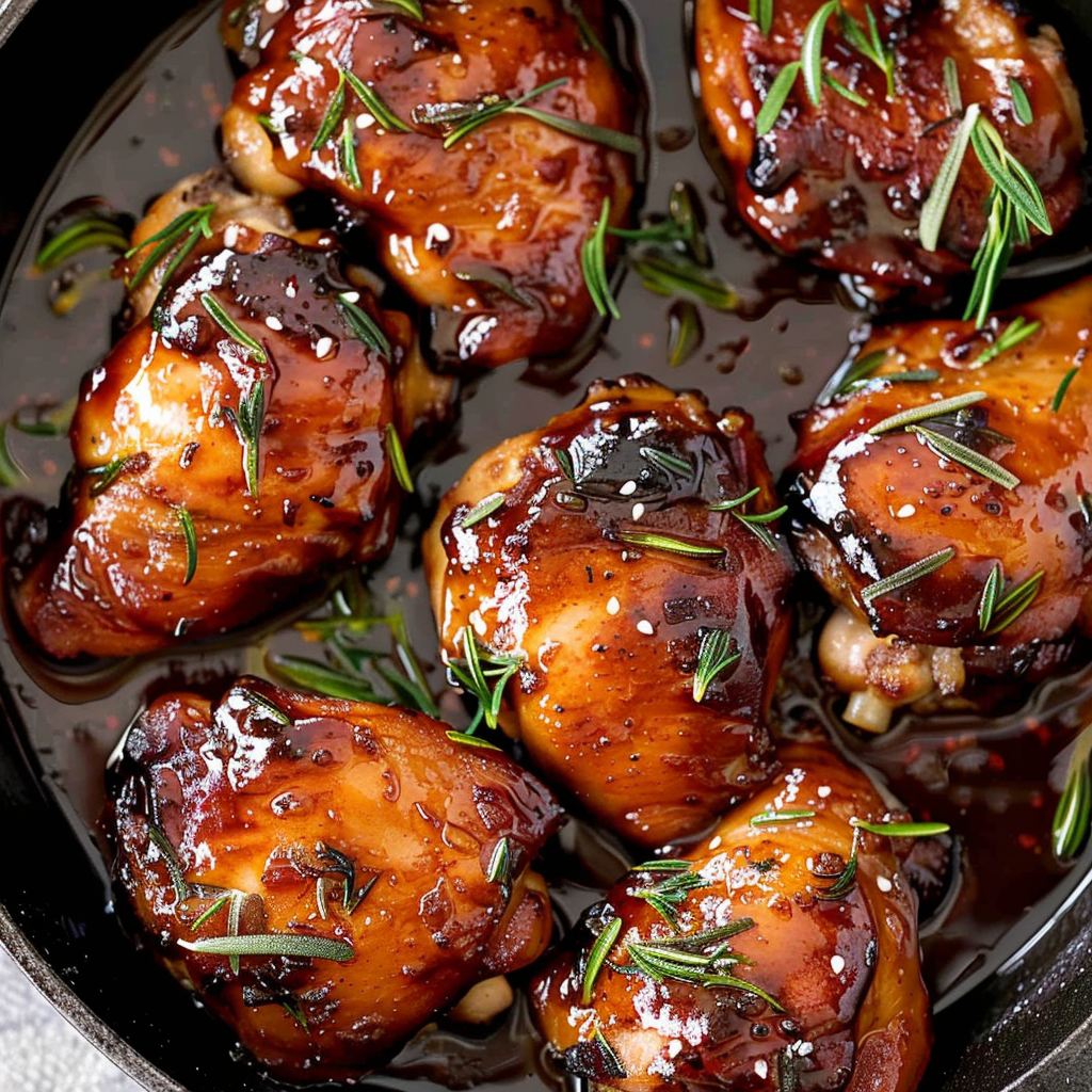 Recipe preparation for Honey Garlic Soy Chicken Thighs