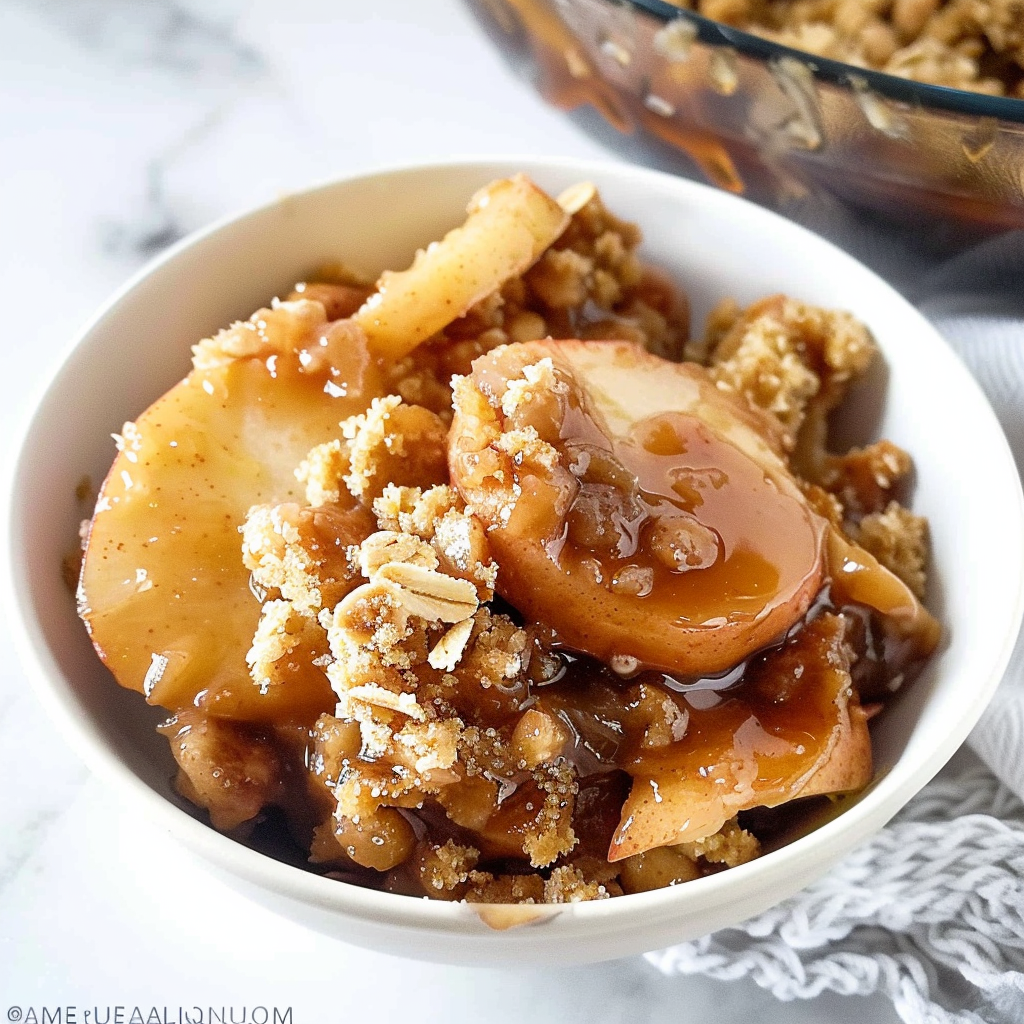 Recipe preparation for Apple Crisp