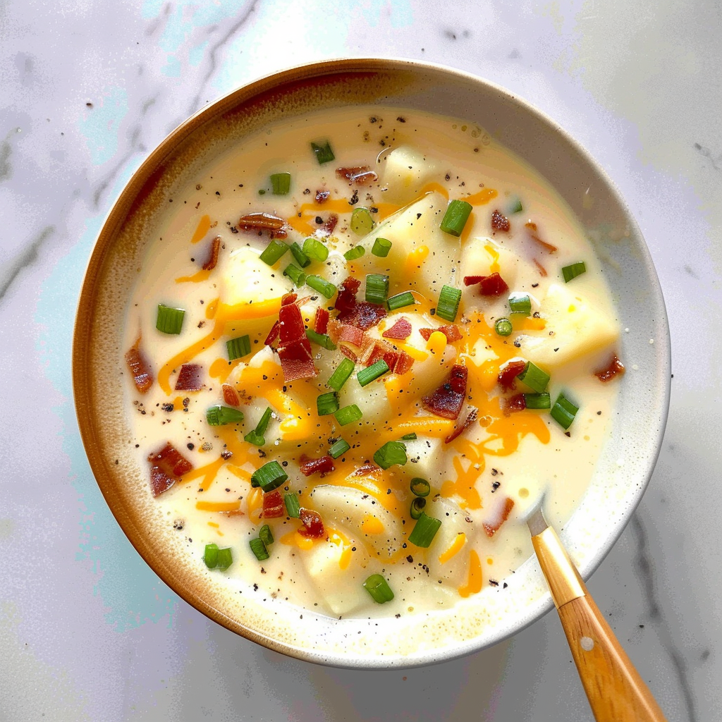 Recipe preparation for Loaded Potato Soup