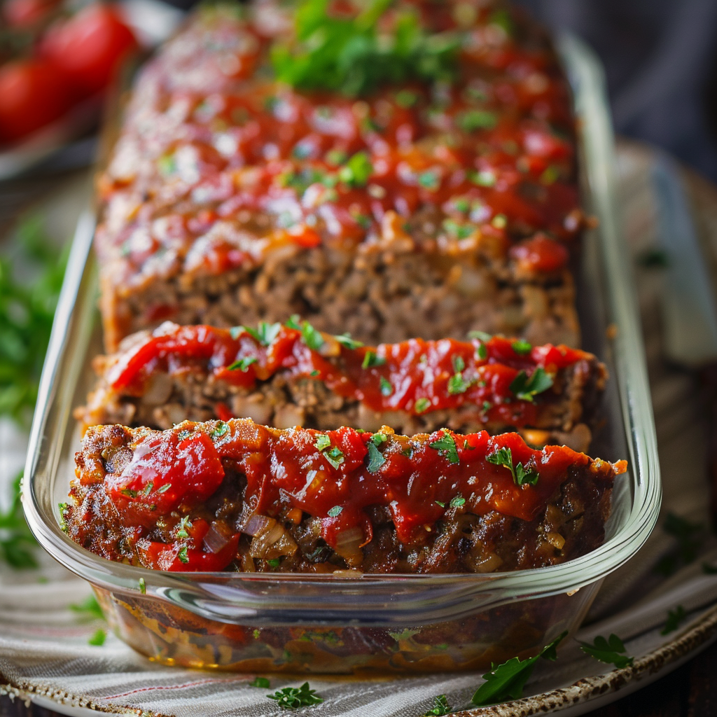 Recipe preparation for Moist Meatloaf