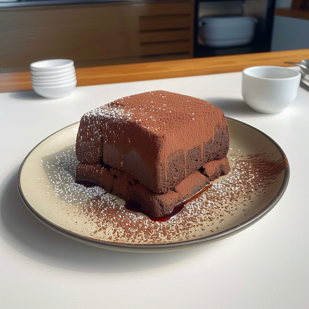 Recipe preparation for Chocolate Cube