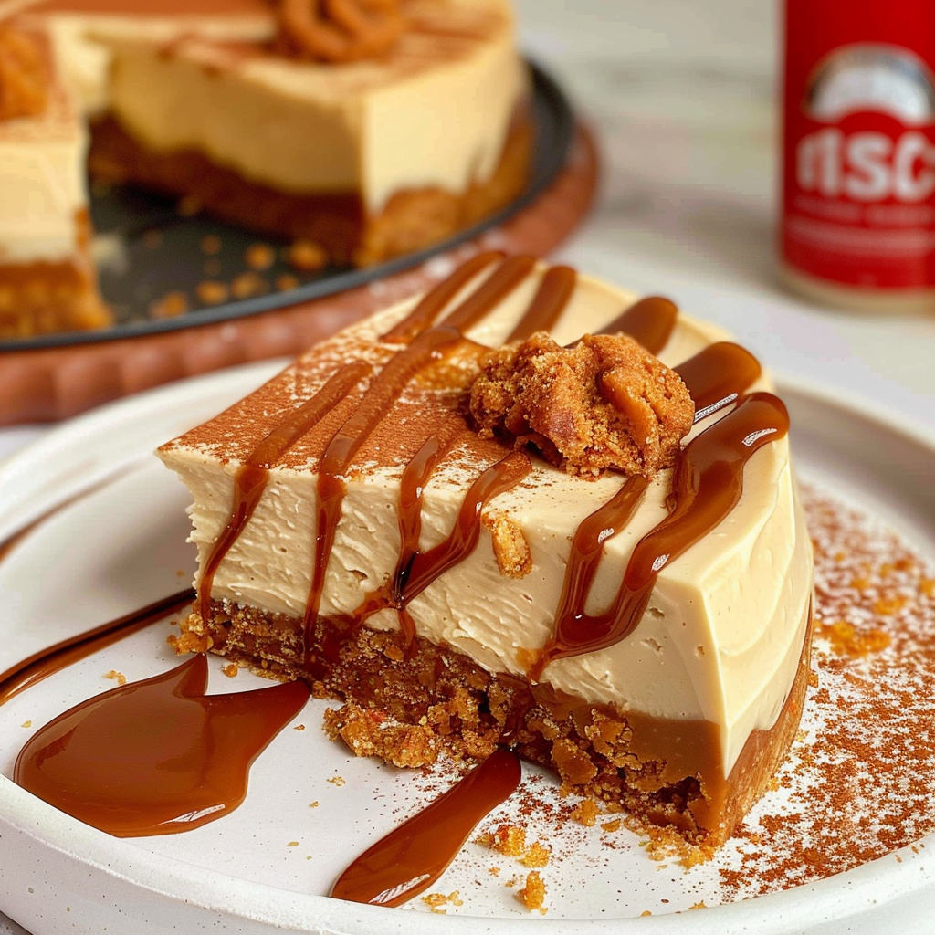 Recipe preparation for Biscoff Cheesecake