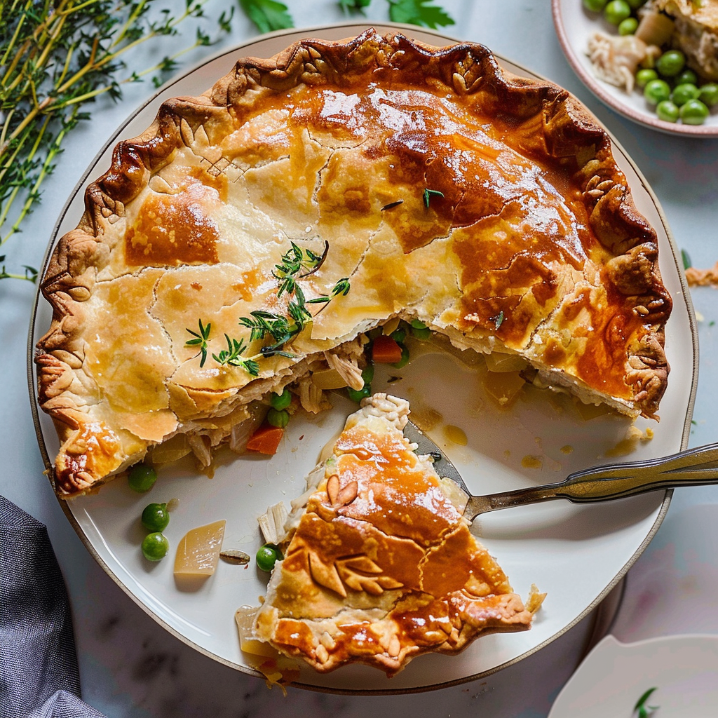 Recipe preparation for Chicken Pot Pie