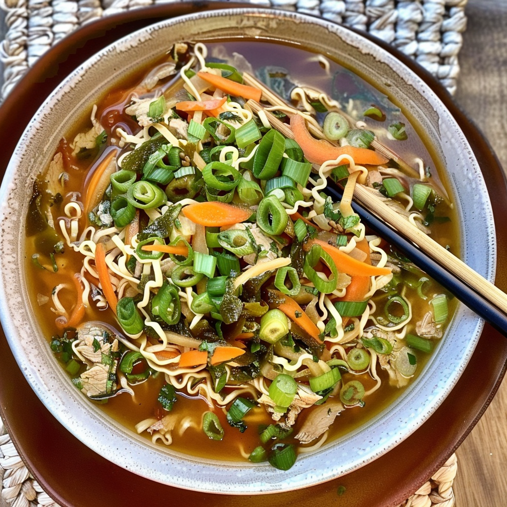Recipe preparation for High Protein Ramen Noodle Bowl