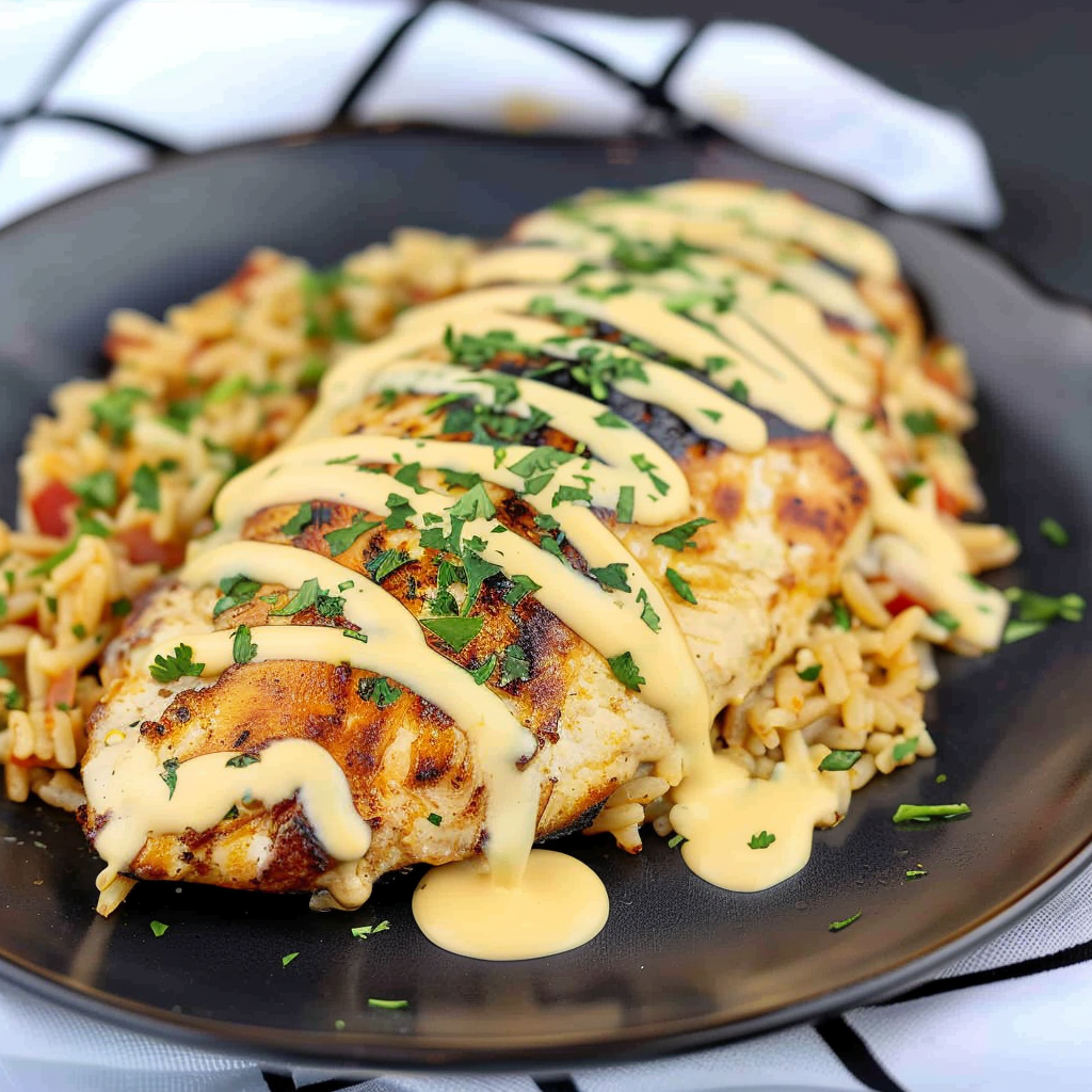 Recipe preparation for Mexican Chicken with Cheese Sauce