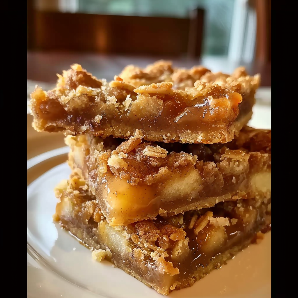 Recipe preparation for Apple Crisp Bars