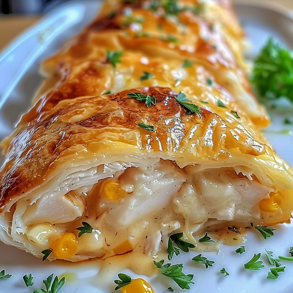 Recipe preparation for Cheesy Chicken Cresent Rolls