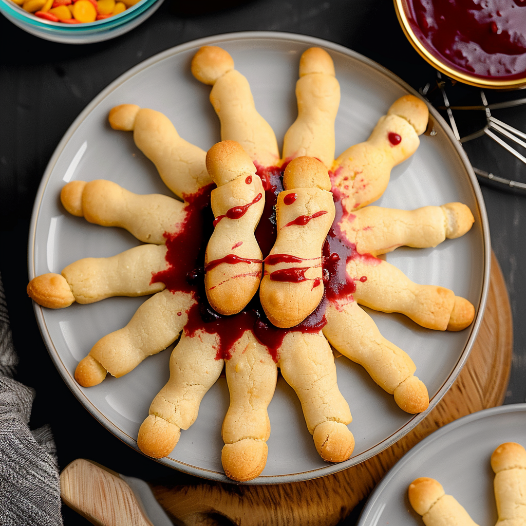 Recipe preparation for Witch Finger Cookies