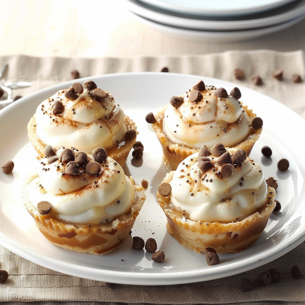Recipe preparation for Mini Mince-Pie Muffins with Brandy Cream