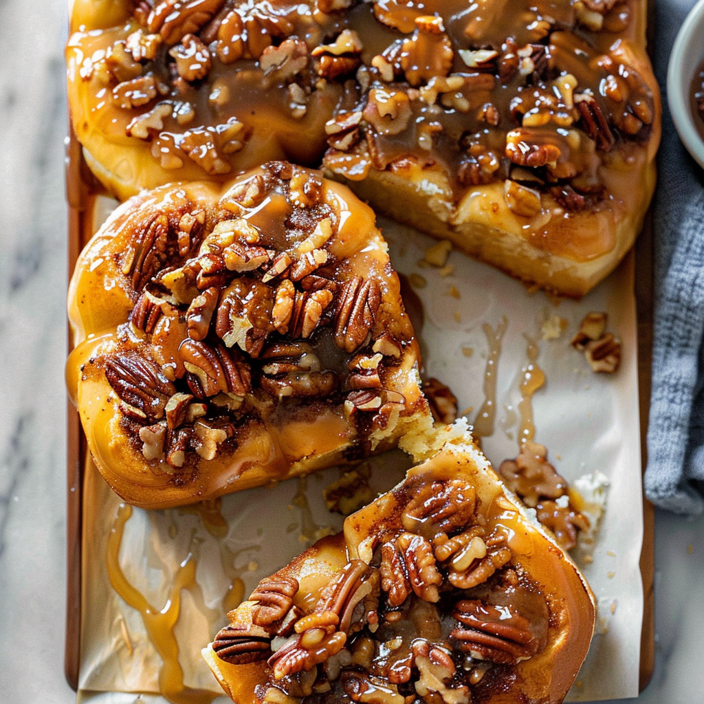 Recipe preparation for Maple Walnut Sticky Rolls