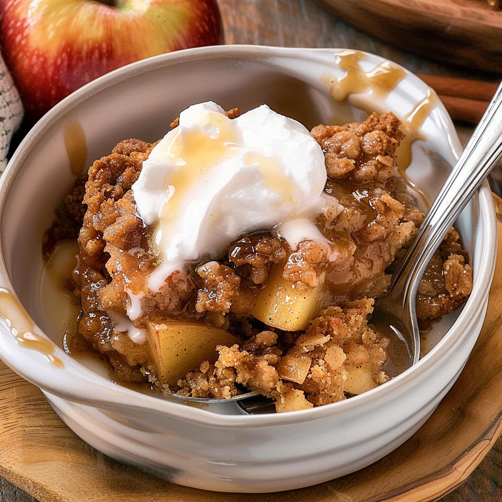 Recipe preparation for Chai Spiced Apple Crisp