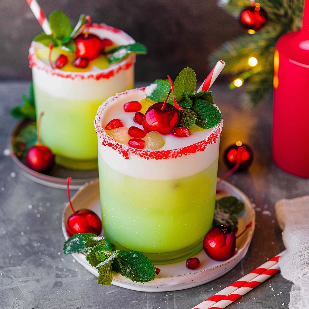 Recipe preparation for Grinch Punch