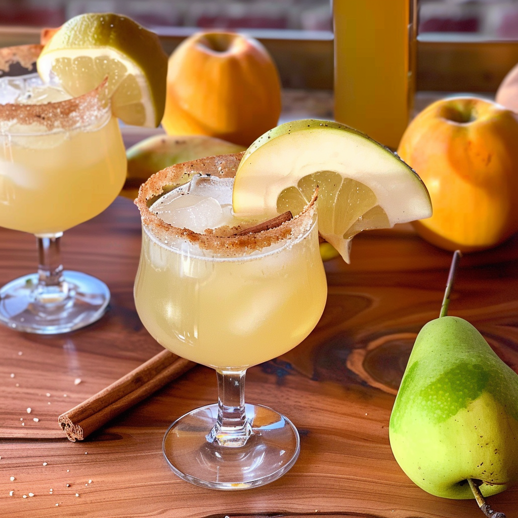 Recipe preparation for Spiced Pear Margarita