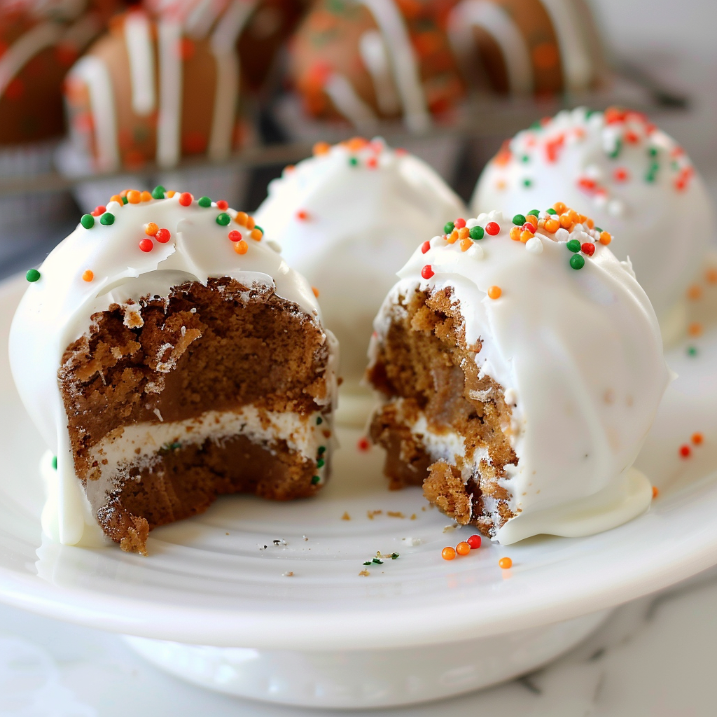 Recipe preparation for Gingerbread Cake Pops