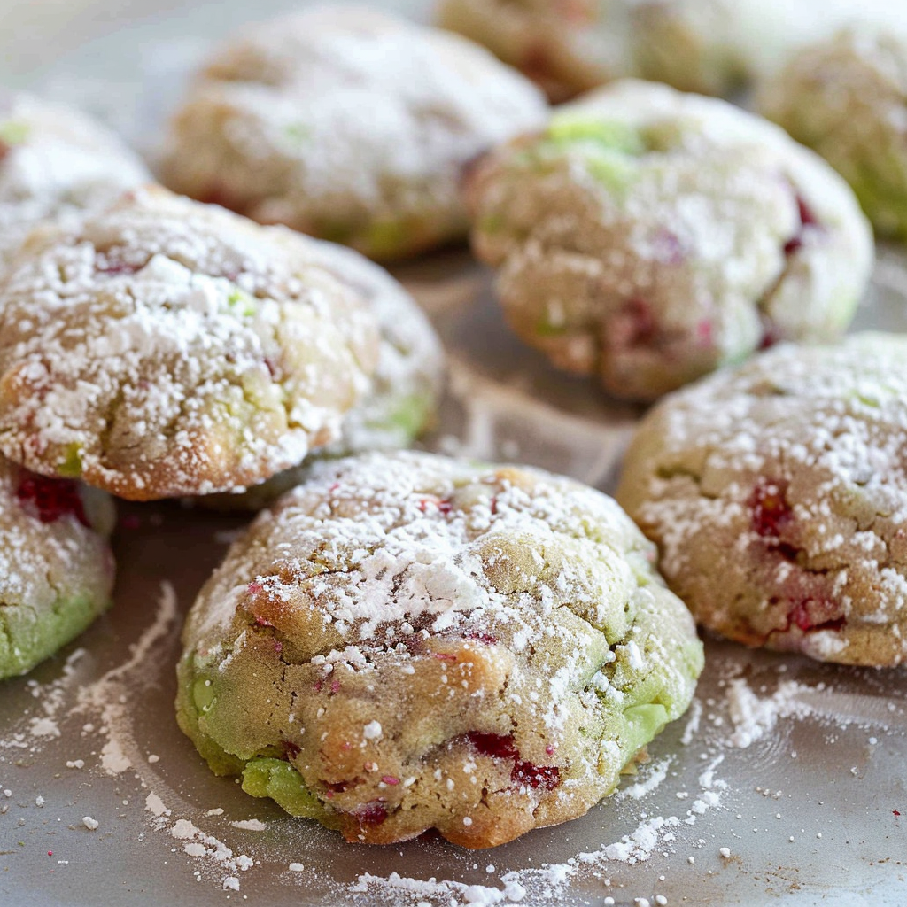 Recipe preparation for Pistachio and Cherry Cookies