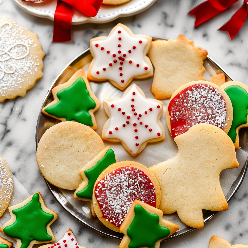 Recipe preparation for Classic Sugar Cookie Cutouts with Simple Glaze (Cookies)