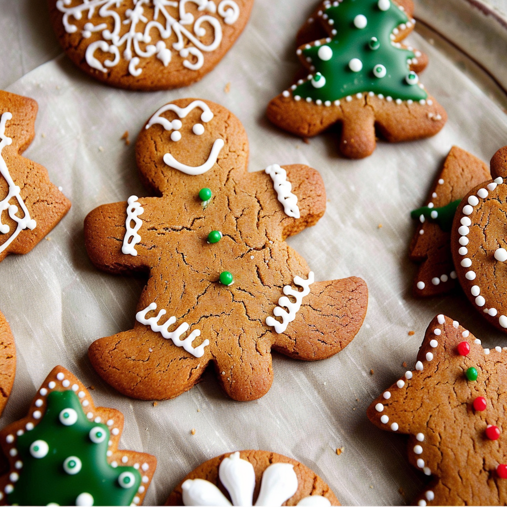 Recipe preparation for Classic Gingerbread Cutout Cookies