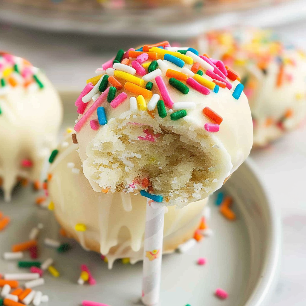 Recipe preparation for Sugar Cookie Cake Pops