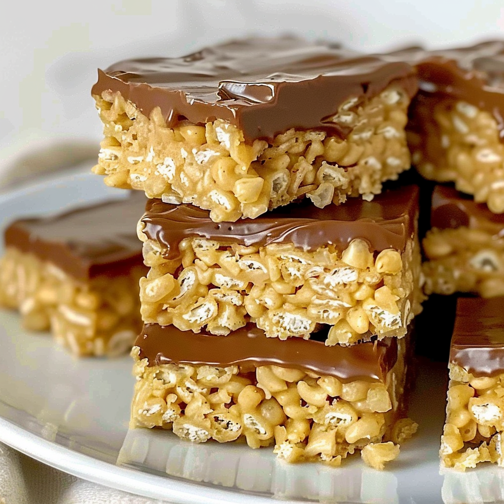 Recipe preparation for Peanut Butter Krispie Treats