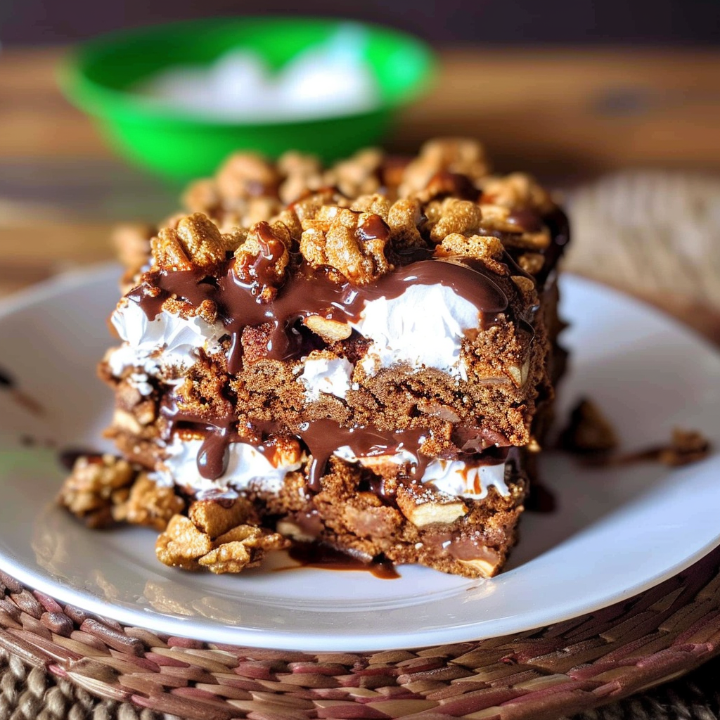 Recipe preparation for Golden Grahams S'mores