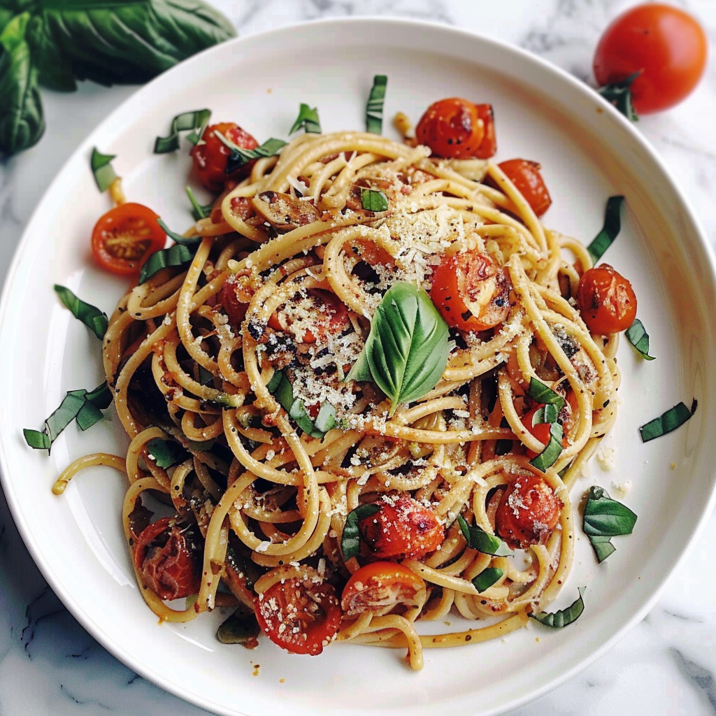 Recipe preparation for Black Pepper Parmesan Party Pasta