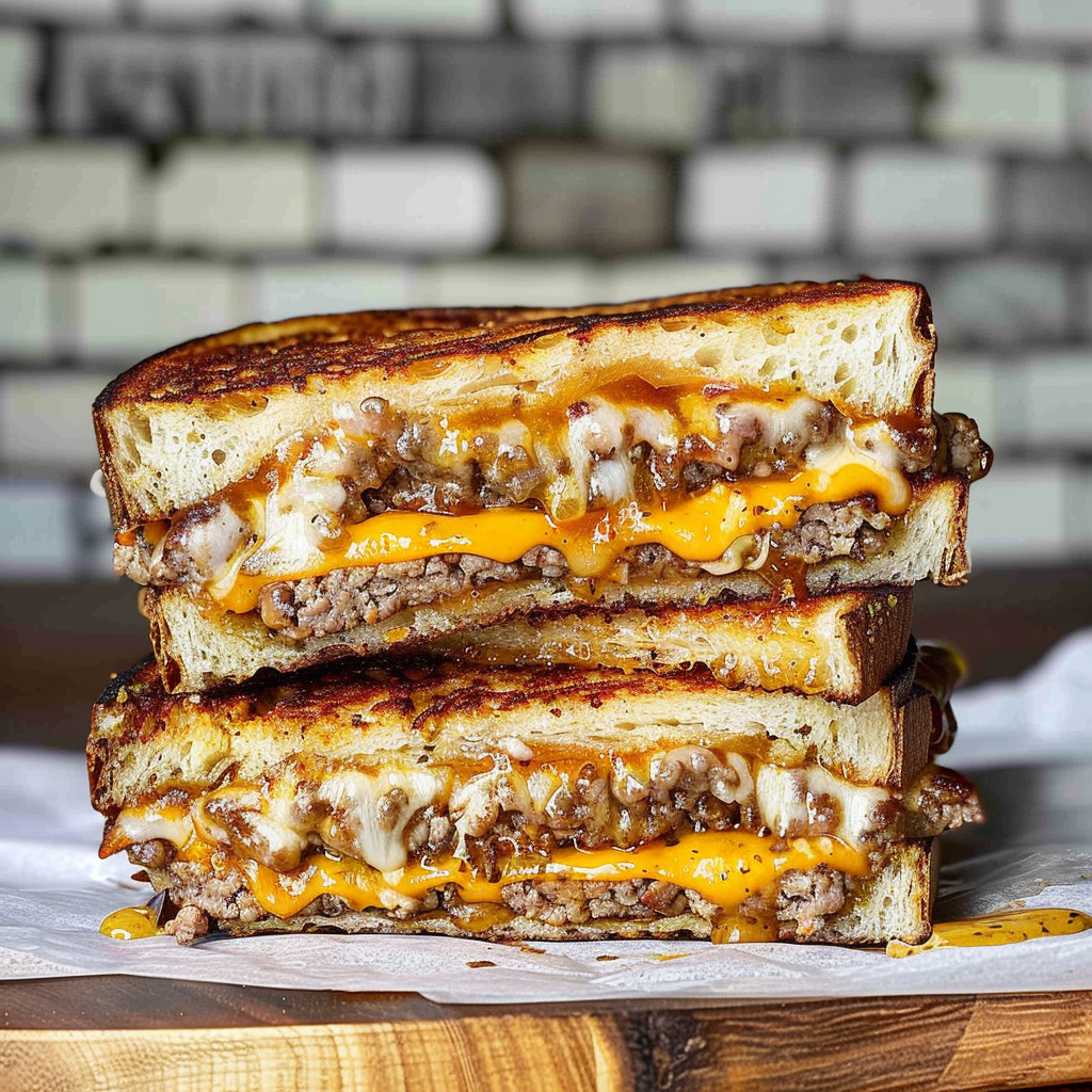 Recipe preparation for Classic Patty Melt