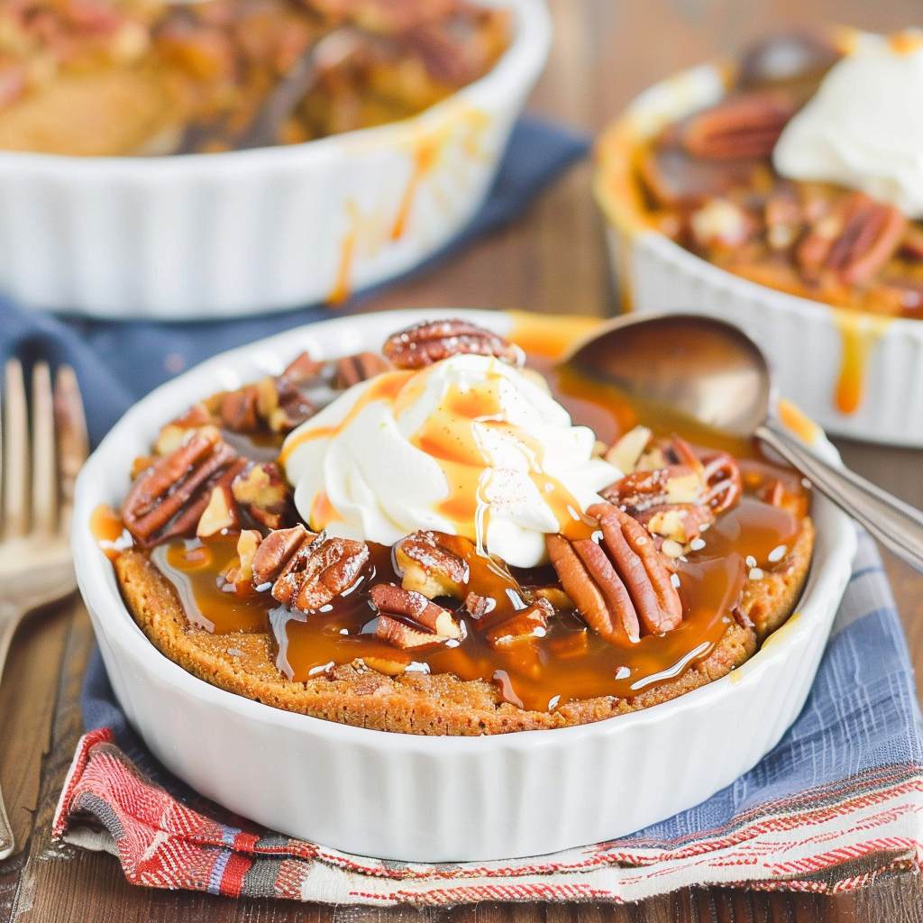 Recipe preparation for Pumpkin Pecan Custard