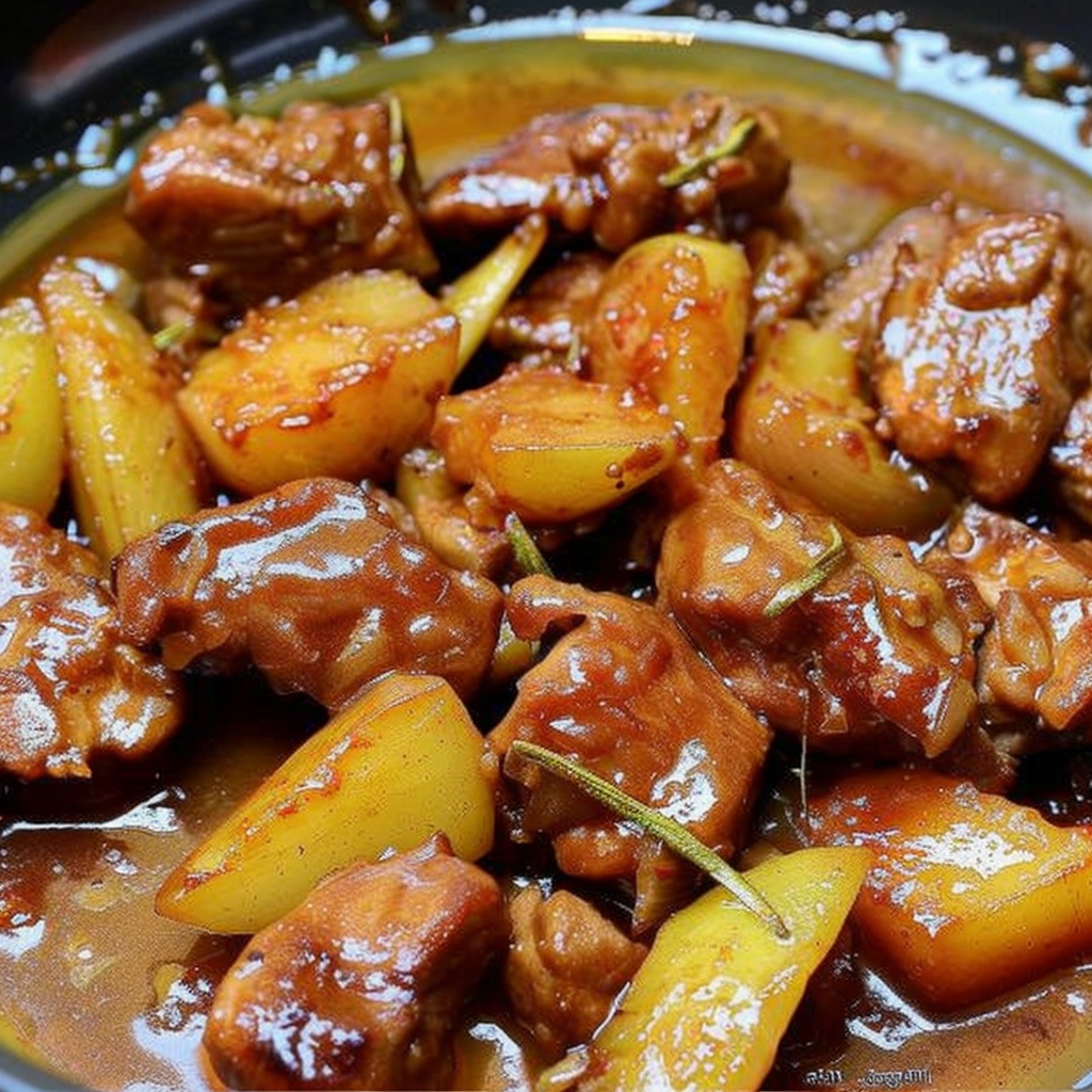 Recipe preparation for Pork Hamonado