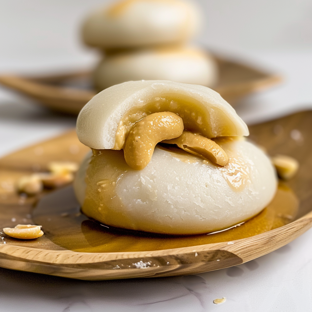 Recipe preparation for Peanut Butter Mochi