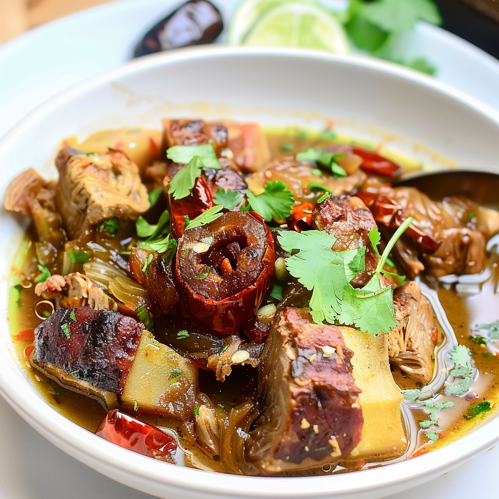 Recipe preparation for Peruvian Roasted Pork with Lime and Salsa Criolla