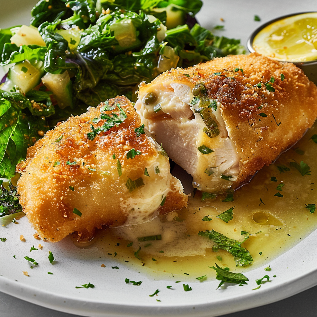 Recipe preparation for Chicken Kiev