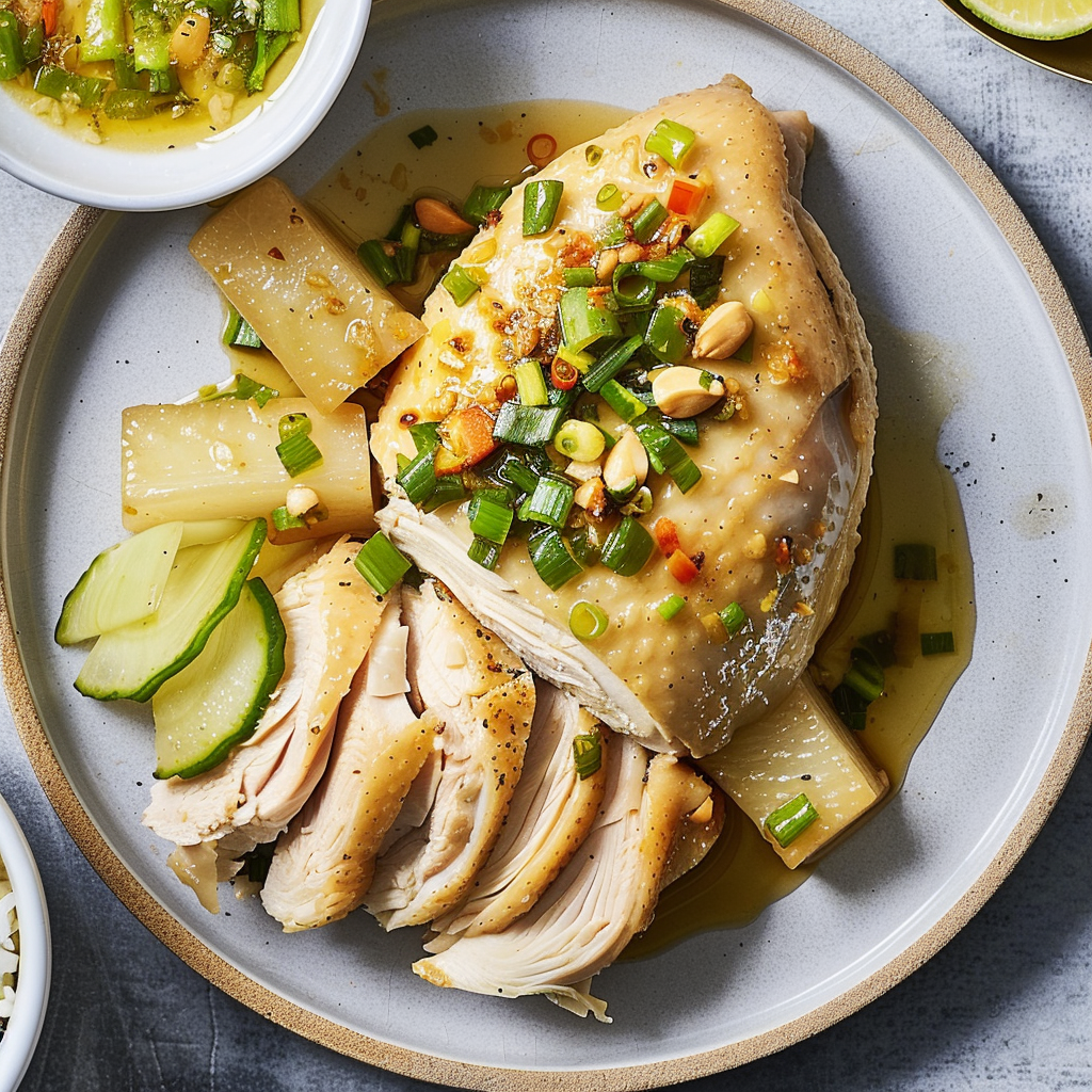 Recipe preparation for Hainan Chicken Rice