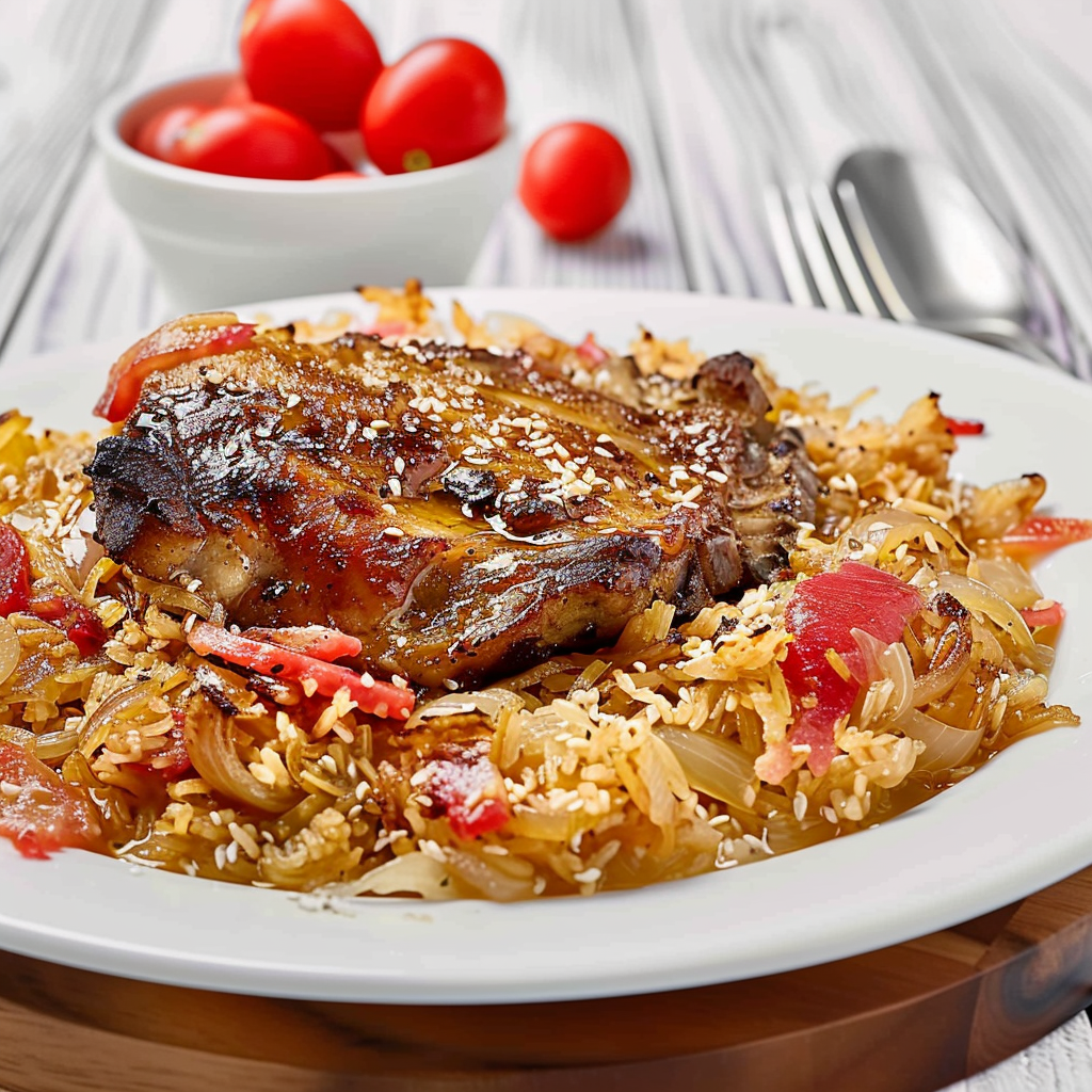 Recipe preparation for Sauerkraut with Smoked Ribs