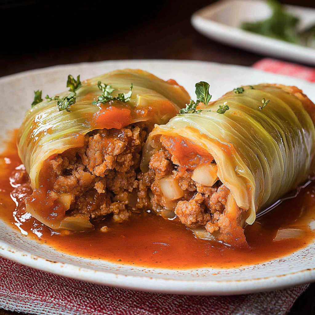 Recipe preparation for Cabbage-Wrapped Meatloaf