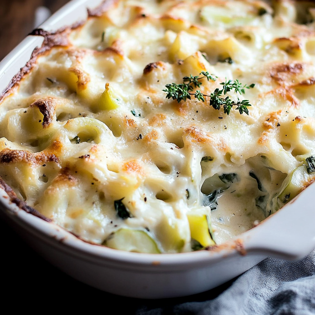 Recipe preparation for Creamy Turnip Gratin